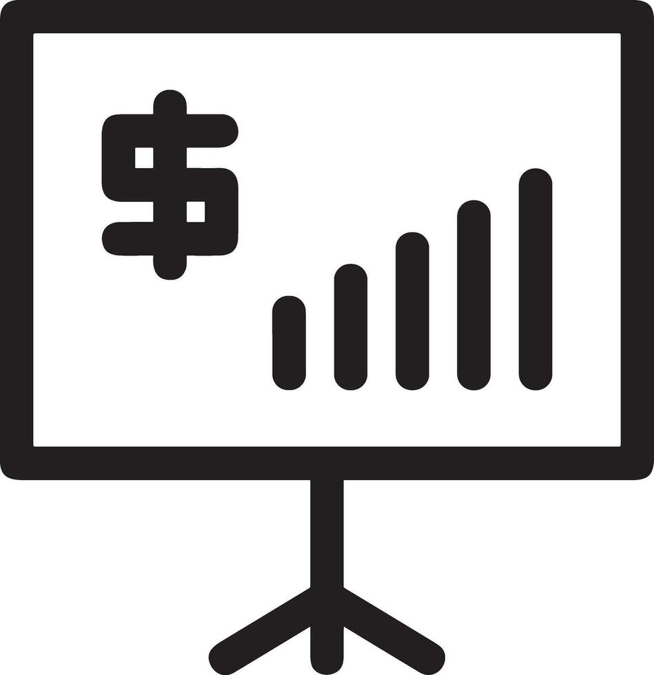 Growth business icon symbol vector image. Illustration of the progress outline infographic strategy  development design image