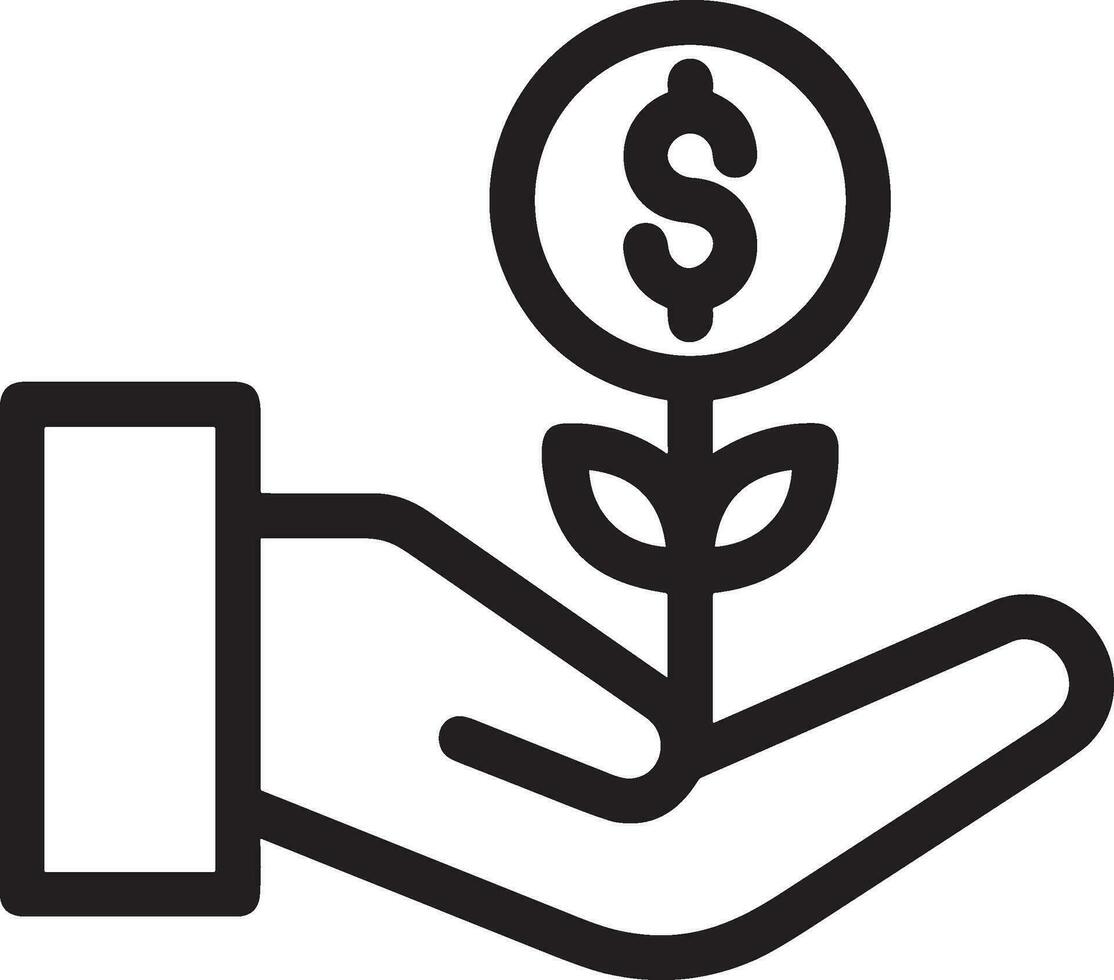 Growth business icon symbol vector image. Illustration of the progress outline infographic strategy  development design image