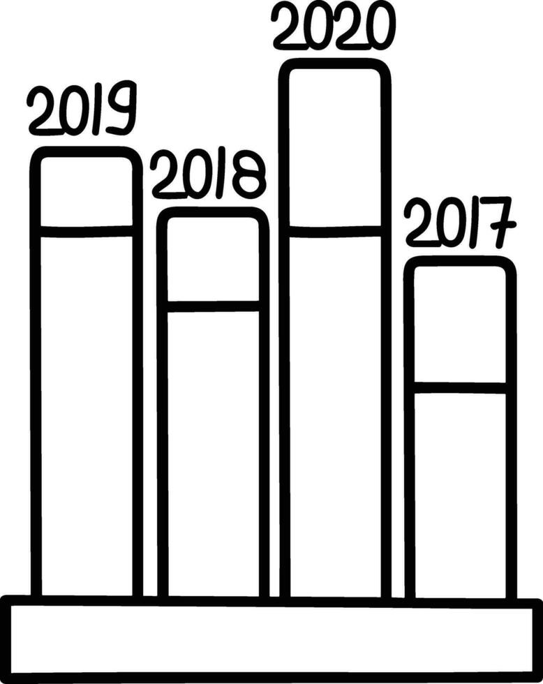 Growth business icon symbol vector image. Illustration of the progress outline infographic strategy  development design image