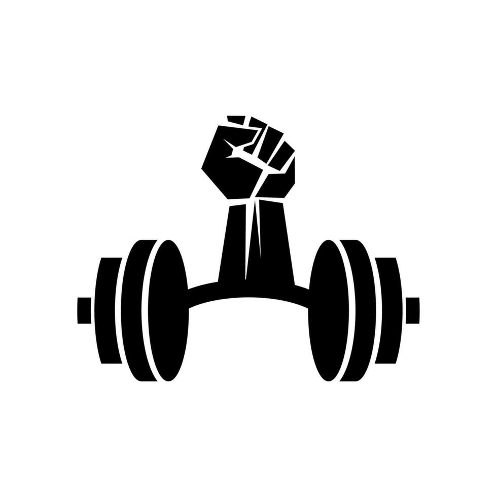 Gym Fitness Logo . Fitness Logo Element Vector . Strong and Bodybuilding Vector Element