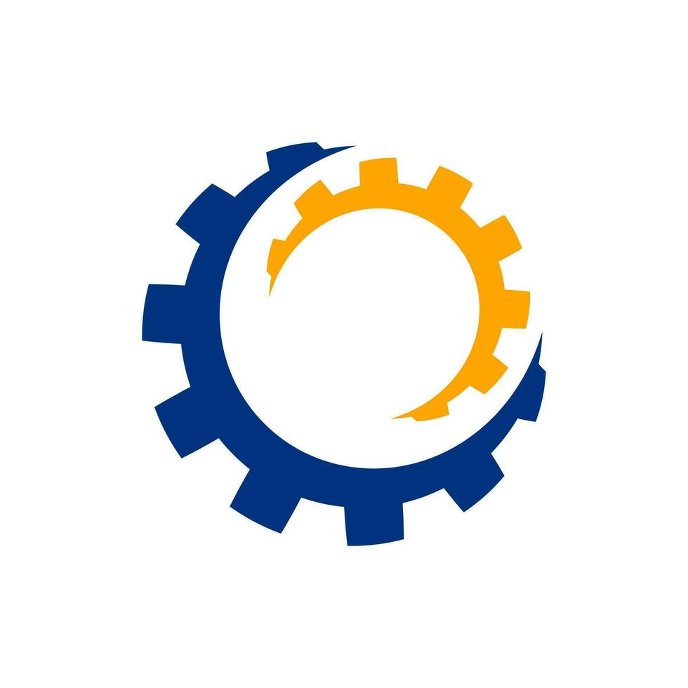 Gear Logo Element Vector . Modern Gear Business Icon Logo .