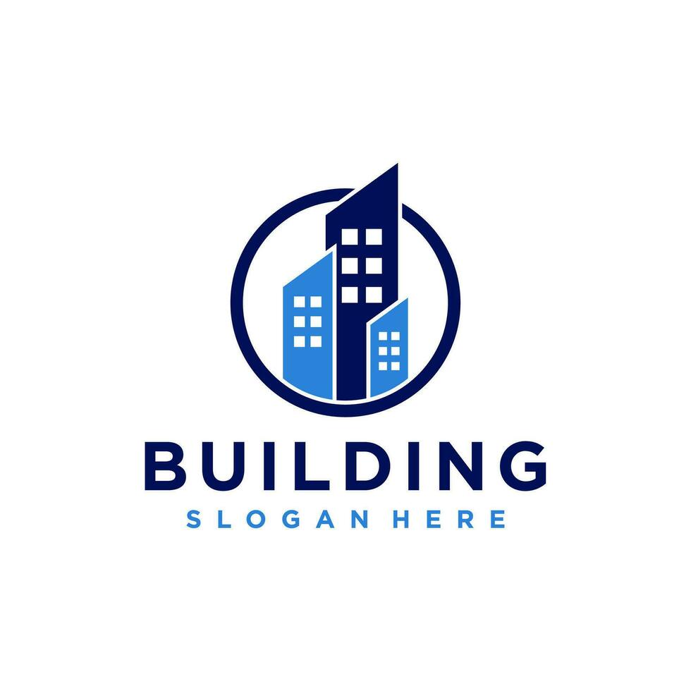 Building Logo Element Vector . Contruction Element Verctor Logo . Real Estate Logo