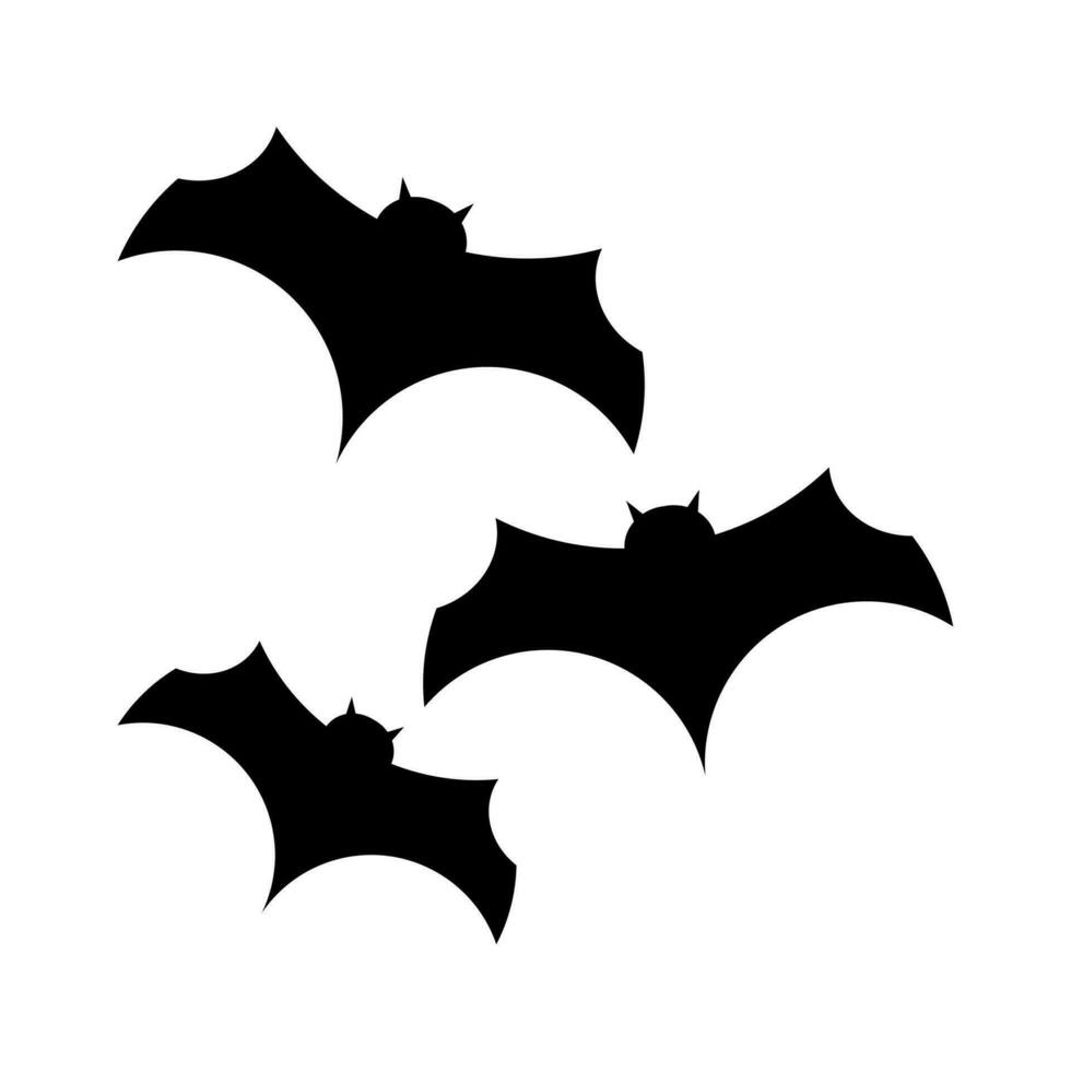 Halloween Bat Silhouette Vector Element , Halloween Celebration Vector