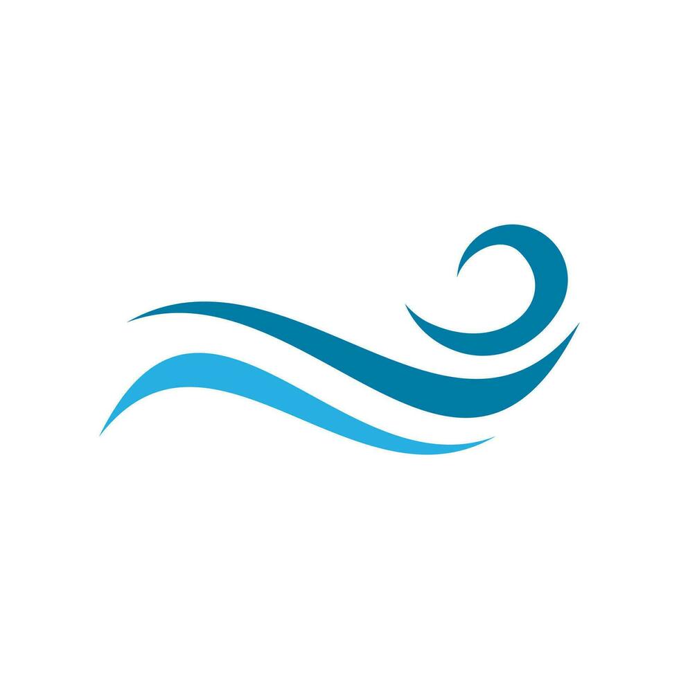 Wave Logo Element Vector . Ocean Wave Logo .