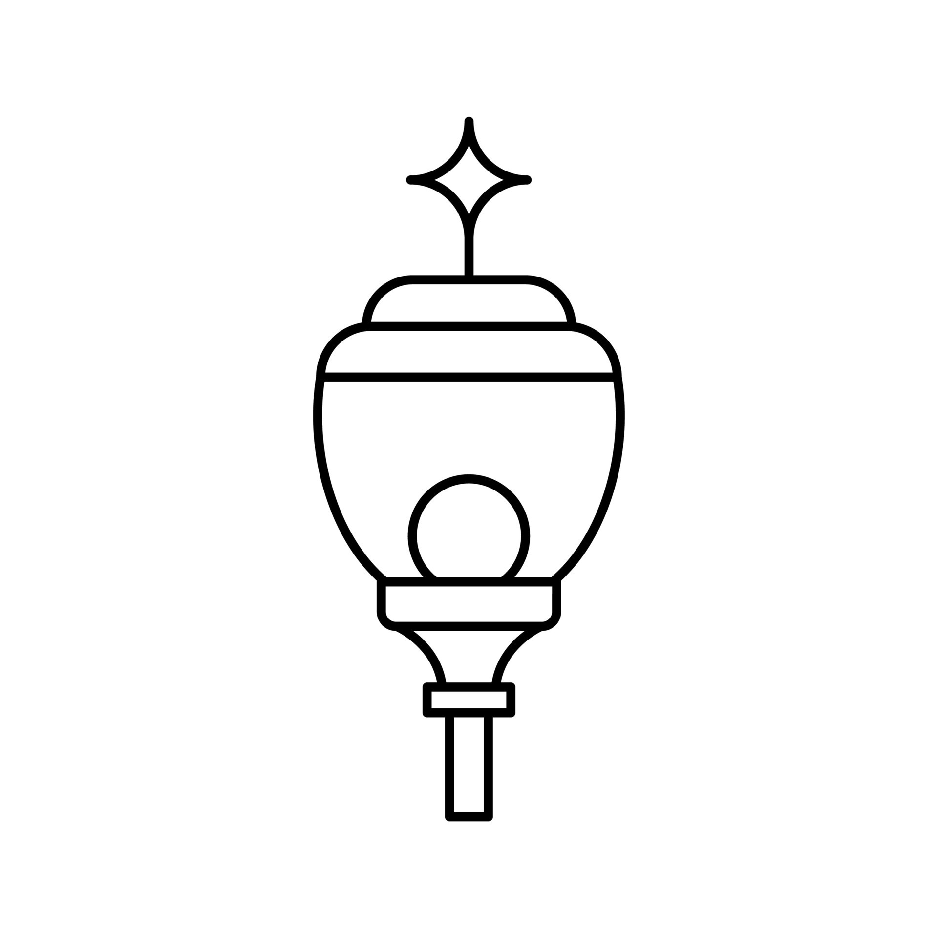 Lamp Garden Line Element Vector . Lamp Garden Decoration . 29224248