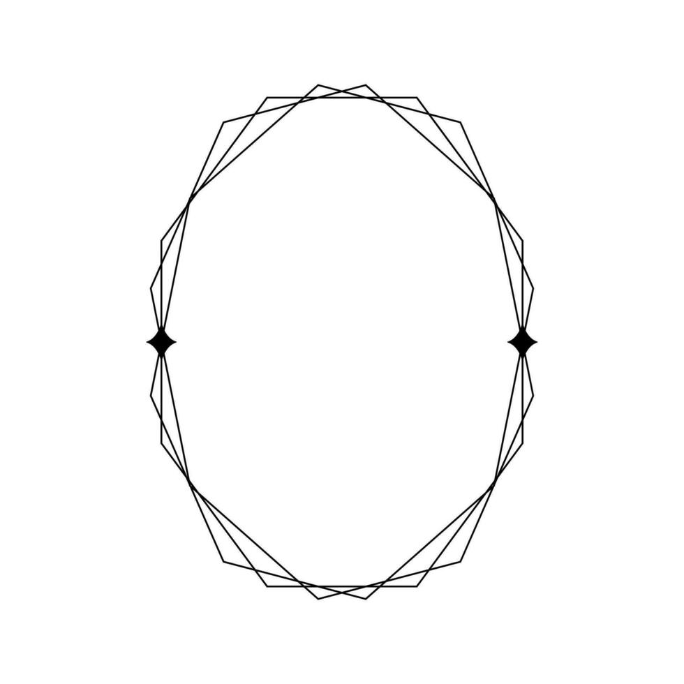 estético frontera marco decoración , Boda decoración , geométrico marco frontera modelo vector