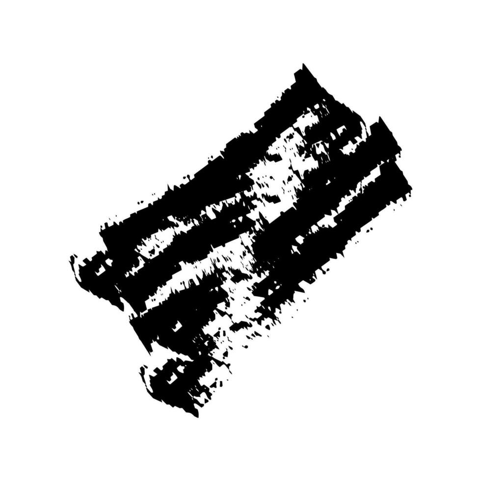 Black Paint Brush Grunge . Ink Brush Texture Shape . Splash Brush . vector