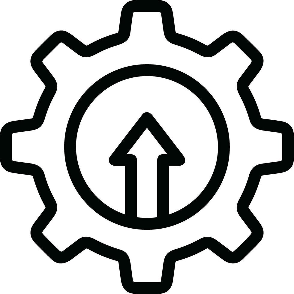 Growth business icon symbol vector image. Illustration of the progress outline infographic strategy  development design image