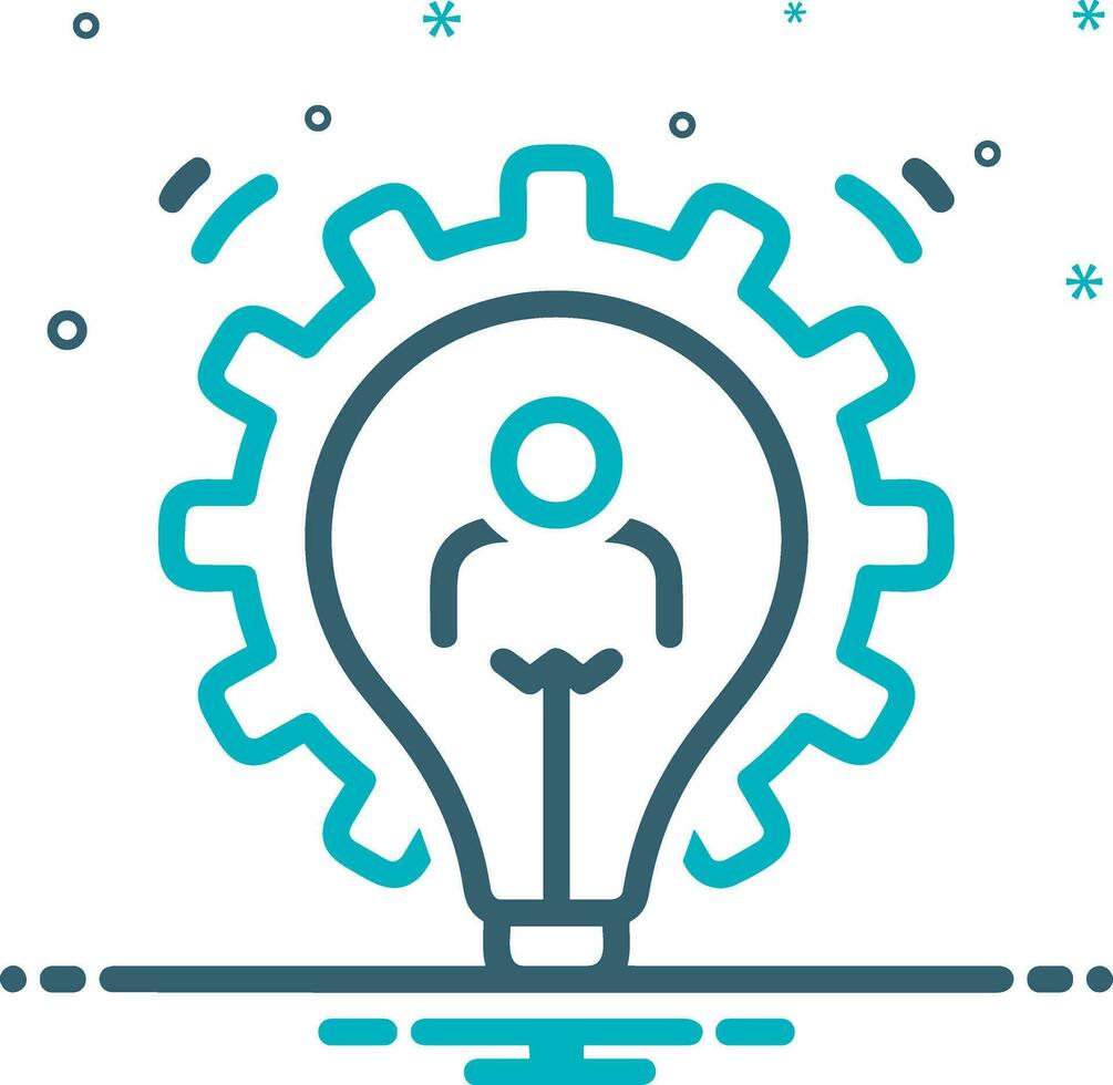 Growth business icon symbol vector image. Illustration of the progress outline infographic strategy  development design image