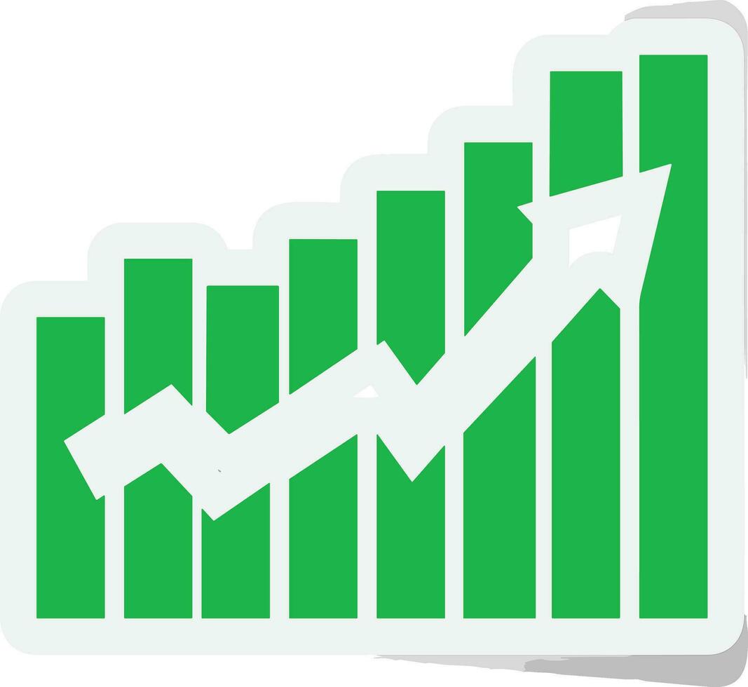 Growth business icon symbol vector image. Illustration of the progress outline infographic strategy  development design image