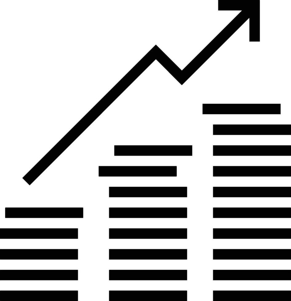 Growth business icon symbol vector image. Illustration of the progress outline infographic strategy  development design image