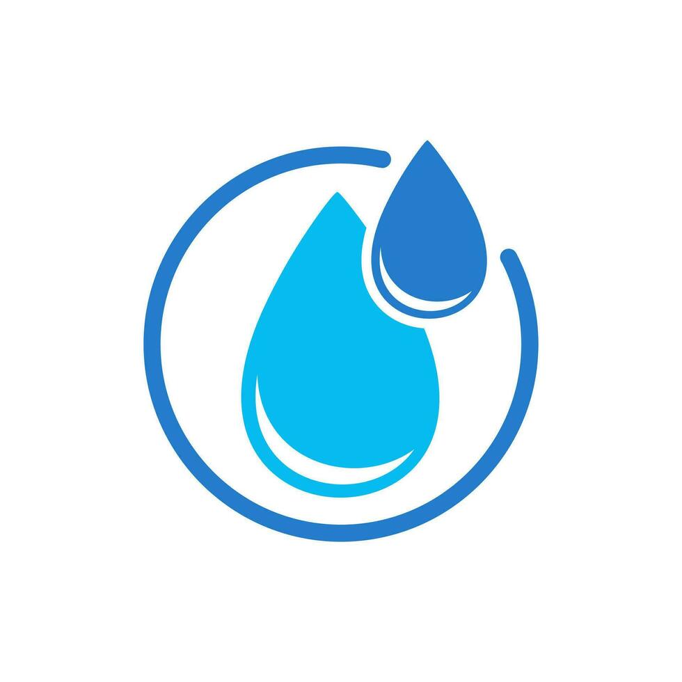 Water Logo Element Vector , Water Symbol , Clean Element Logo