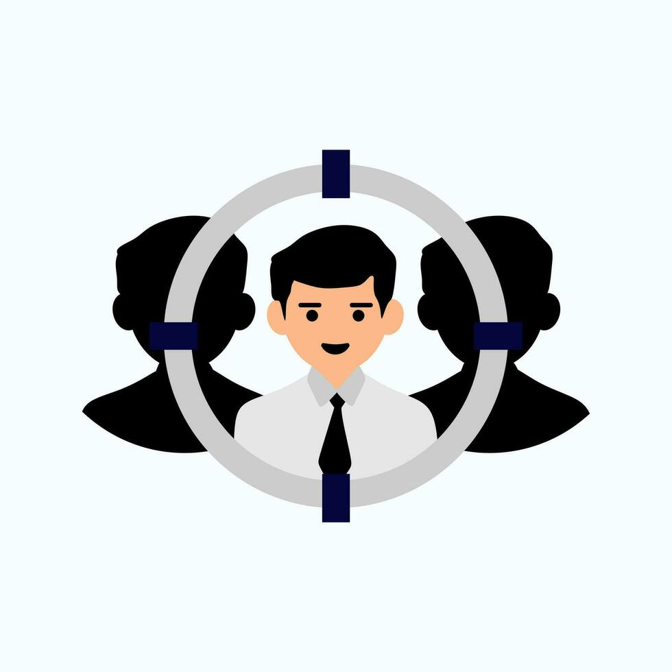 Business Illustration Element Vector . Person Business Illustration .