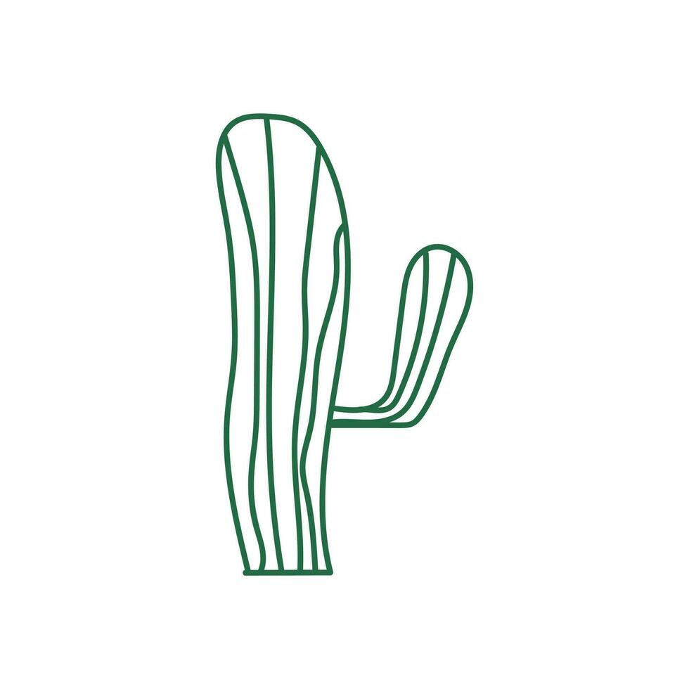 Cactus Line Vector Element , Cactus Illustration Icon , Cactus Icon , Plant Cactus Line