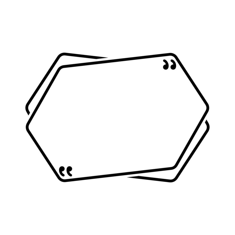 Text Box Line Vector , Outline Text Box Template , Comment Vector , Quote Line Shape