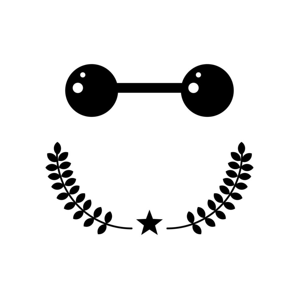 Gym Fitness Logo . Fitness Logo Element Vector . Strong and Bodybuilding Vector Element