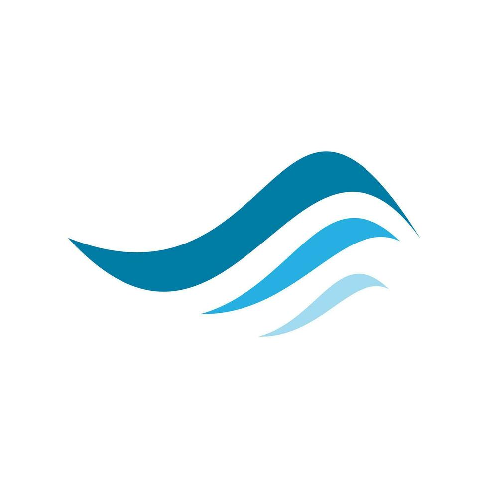 Wave Logo Element Vector . Ocean Wave Logo .