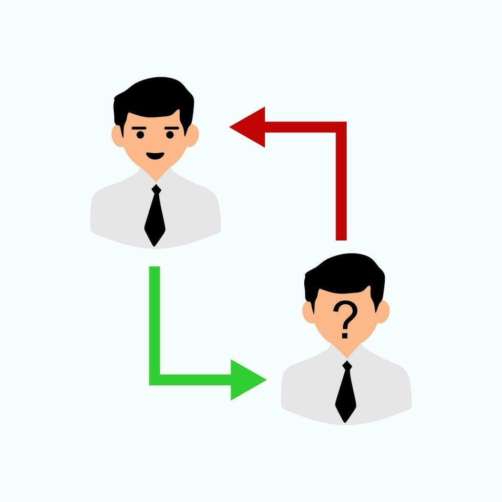Business Illustration Element Vector . Person Business Illustration .