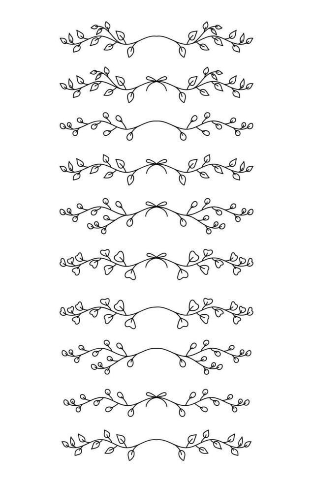 Aesthetic Leaf Border Frame , Leaf Header , Aesthetic Border Header , Aesthetic Decoration vector