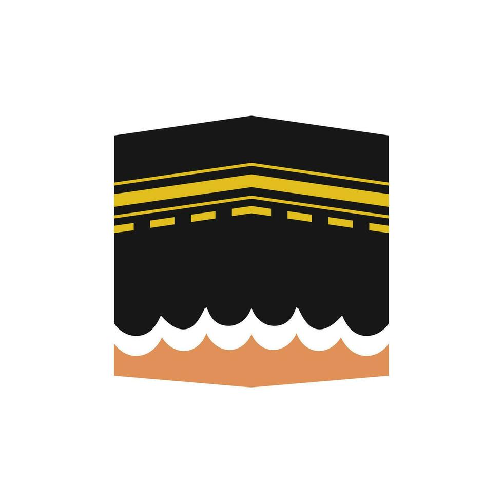 Makkah Illustration Element Vector . Mecca Illustration . kaaba Element Vector