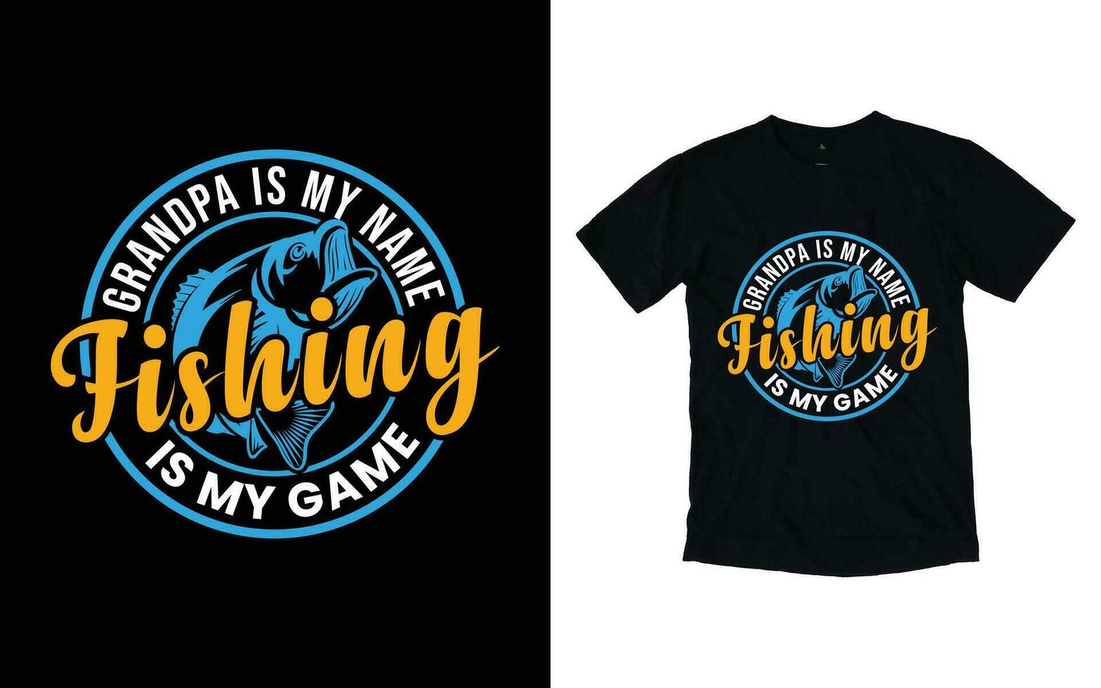 Fishing typography t-shirt design vector