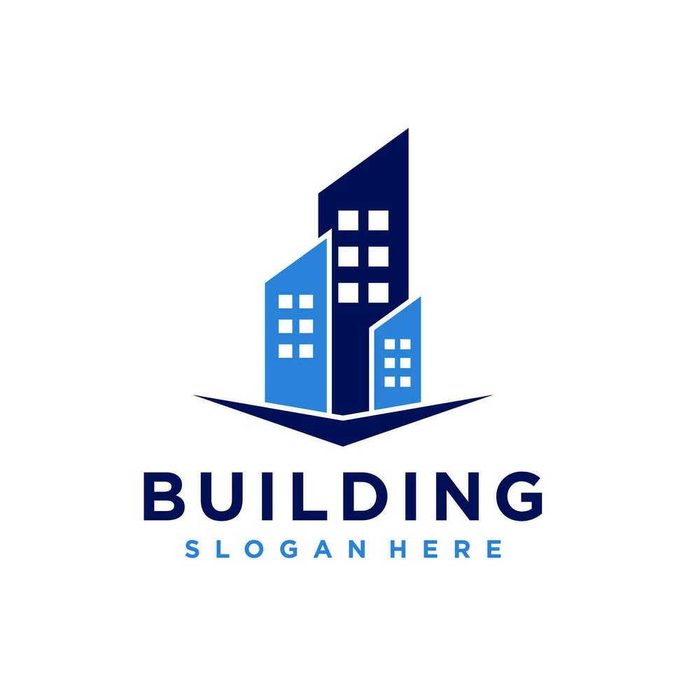 Building Logo Element Vector . Contruction Element Verctor Logo . Real Estate Logo