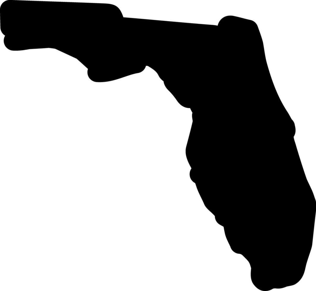 sólido icono para Miami vector