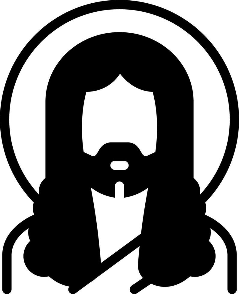 solid icon for prophet vector