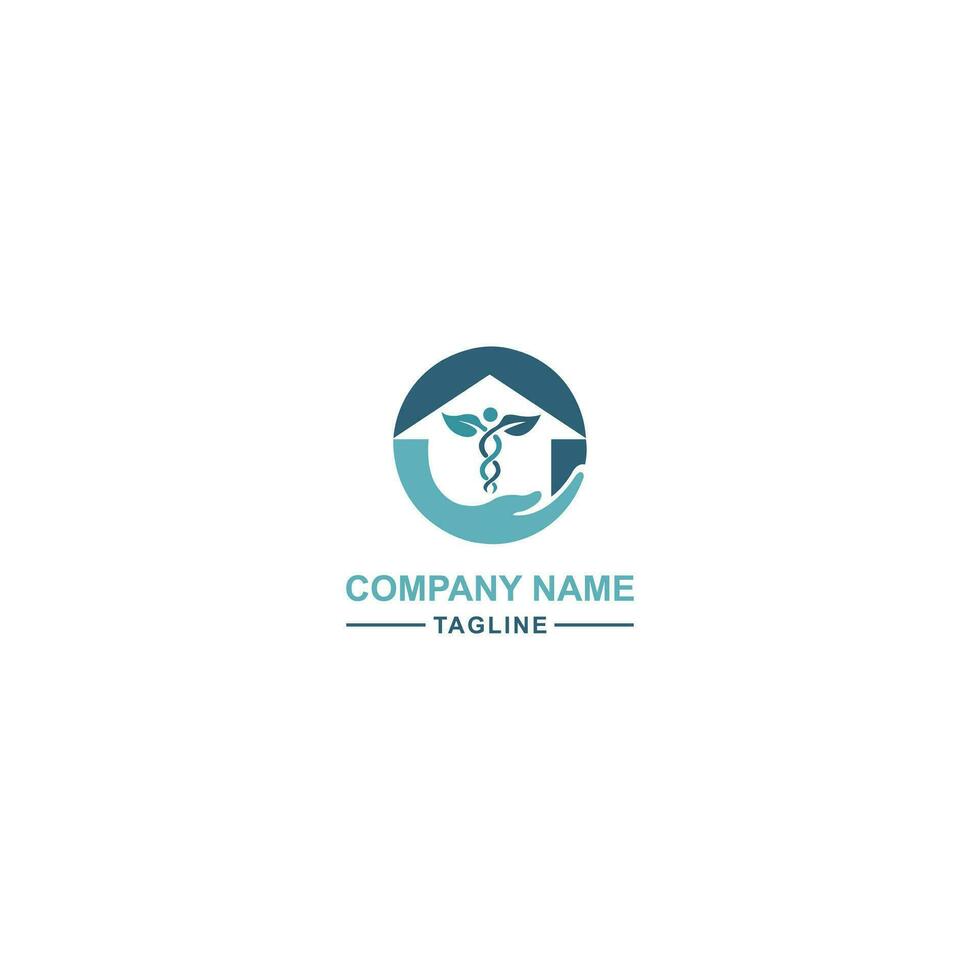 Medical House Logo Template Design and health home logo vector