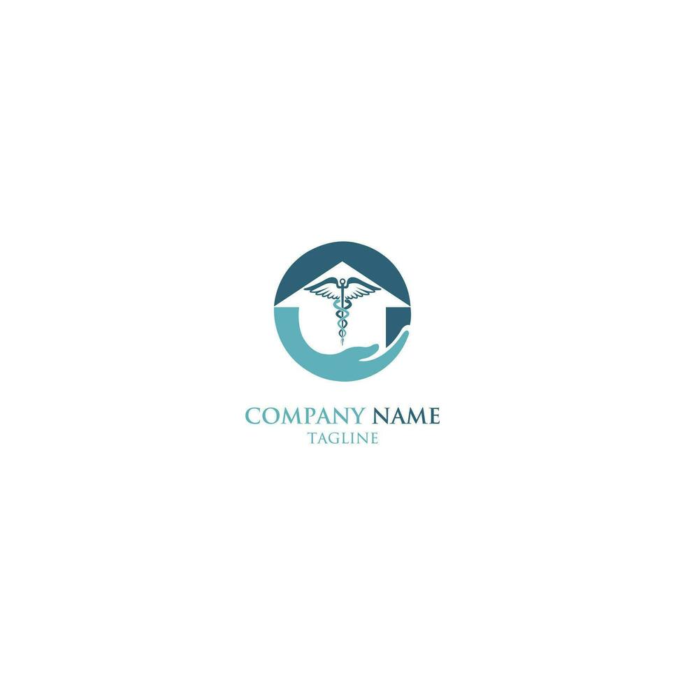 Medical House Logo Template Design Vector and health home logo