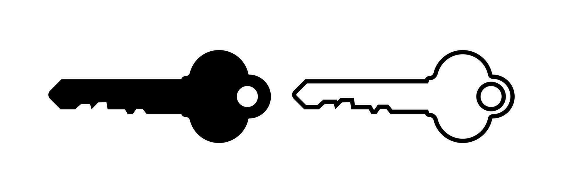 Key Icon Vector Free . Key Logo Vector . Key Illustration Vector . Security Key Icon