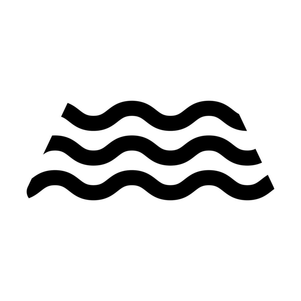 Memphis Line Wavy Vector Element . Memphis Wavy Background .