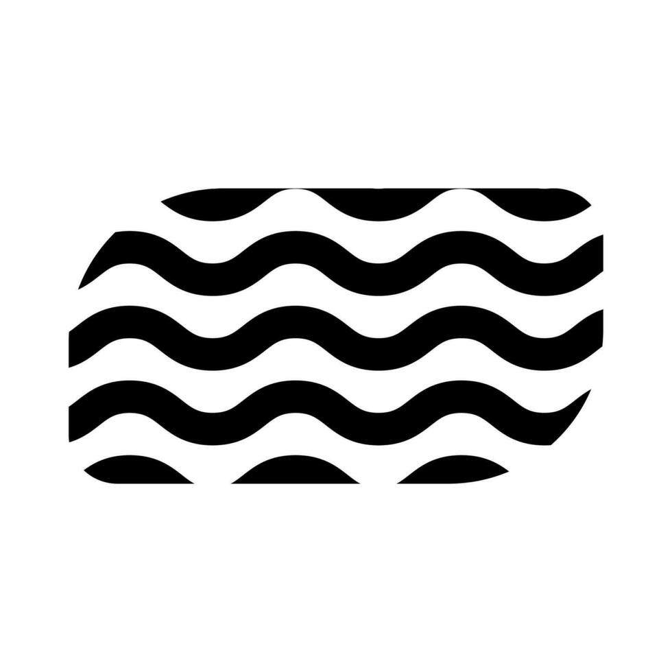 Memphis Line Wavy Vector Element . Memphis Wavy Background .
