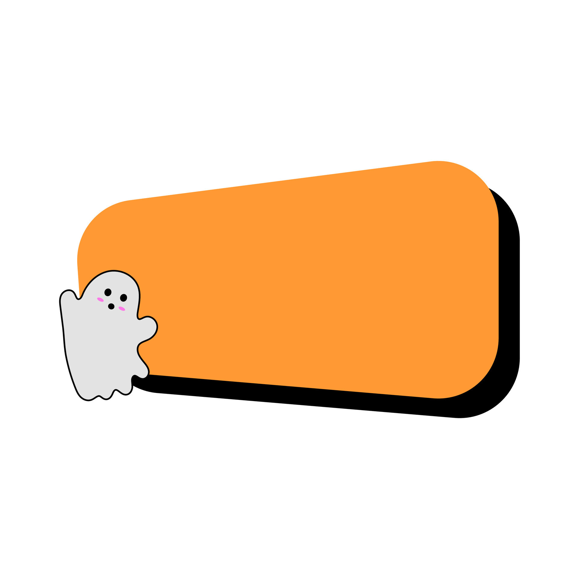 Halloween Ghost Text Box Element Vector 29225153 Vector Art at Vecteezy