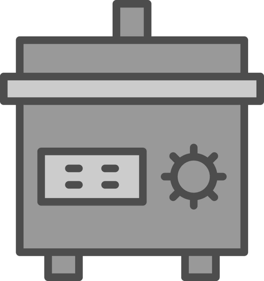 Slow cooker Vector Icon Design