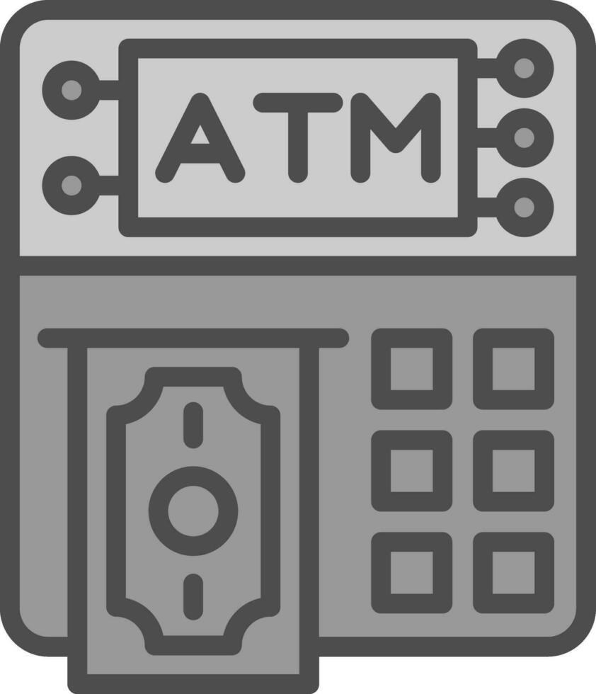 Atm machine Vector Icon Design