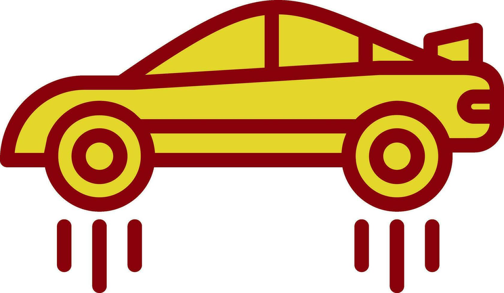 Flying car Vector Icon Design