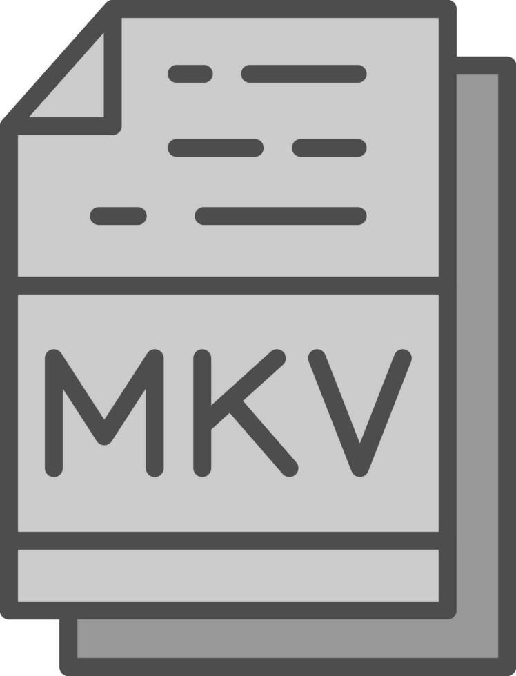 Mkv Vector Icon Design