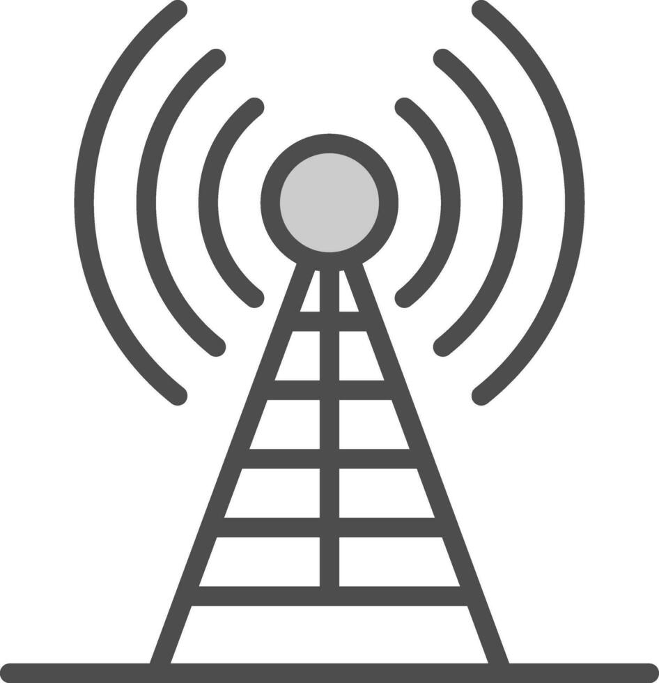 radio antena vector icono diseño