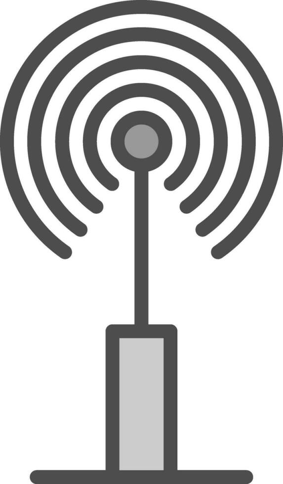 Radio antenna Vector Icon Design