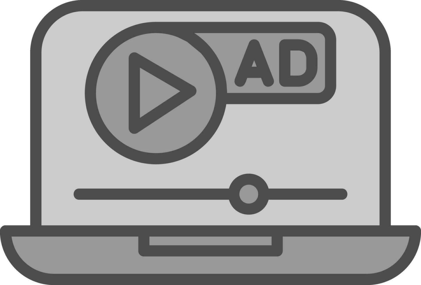 Video ad Vector Icon Design