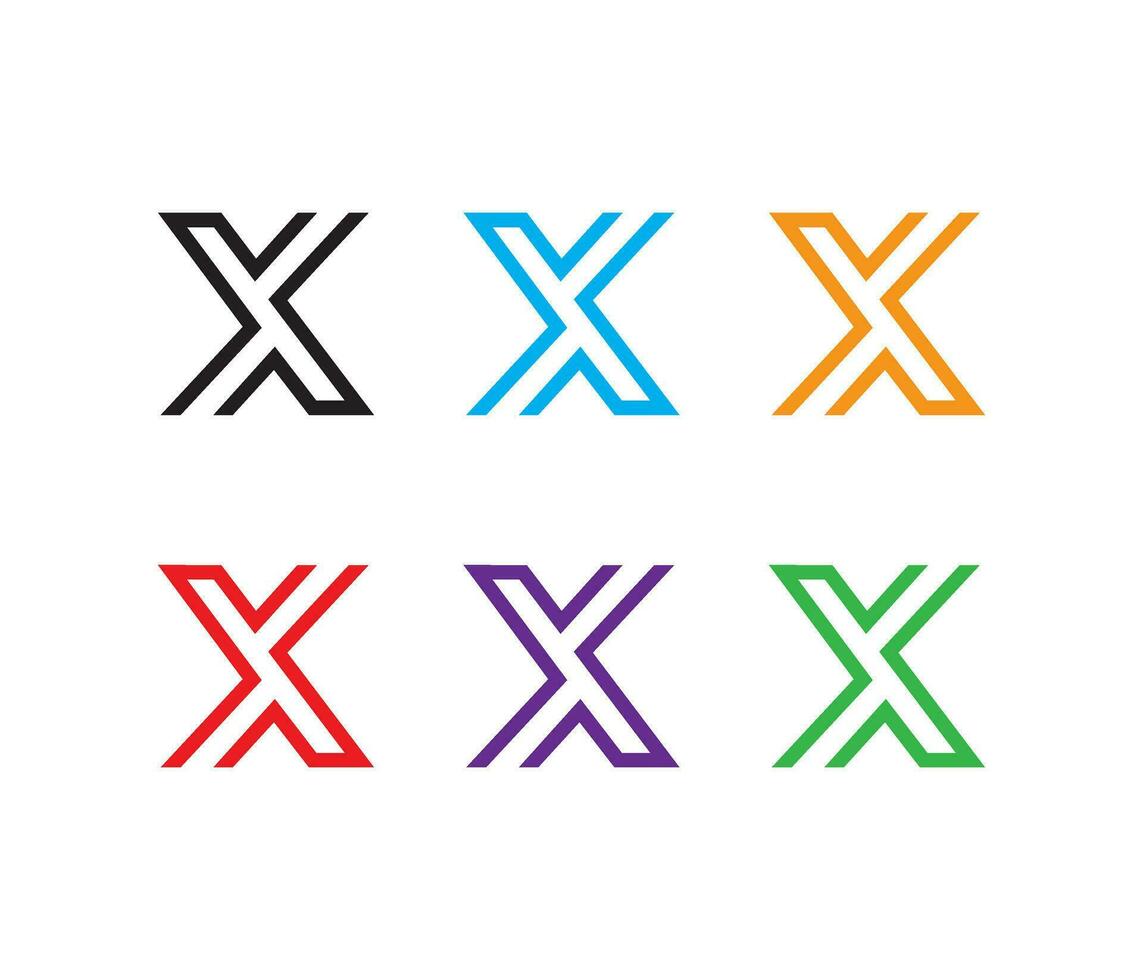 Letter X Logomark Design template vector