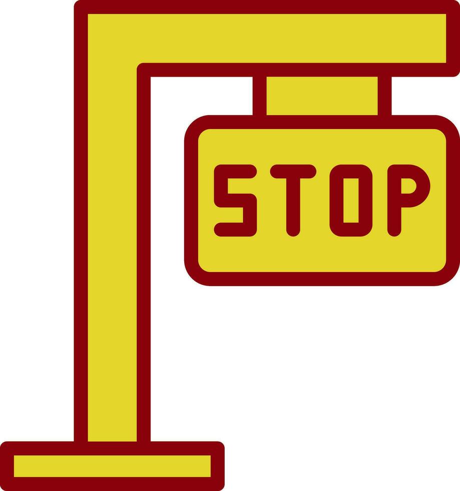 Stop sign Vector Icon Design