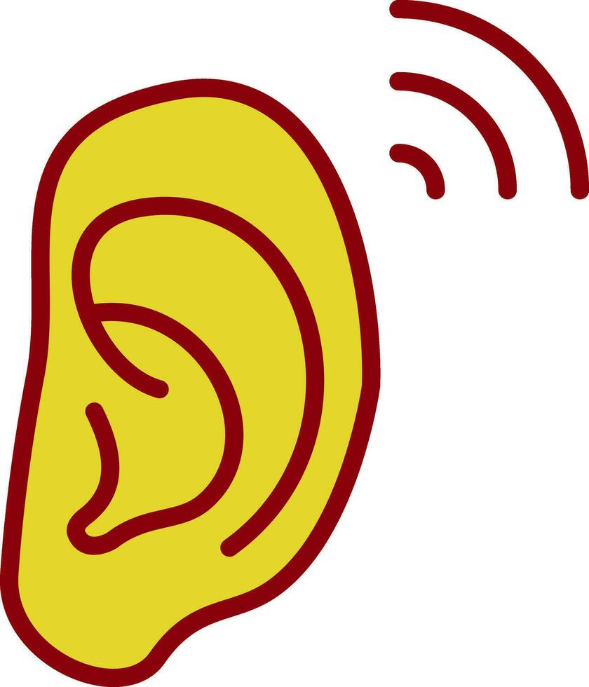 Ear Vector Icon Design