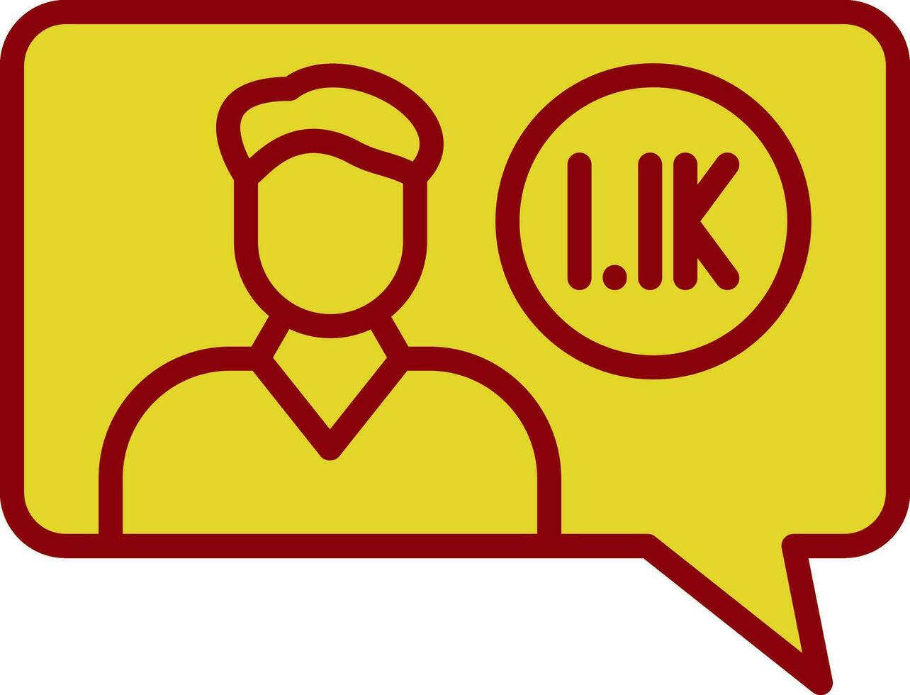 Follower Vector Icon Design