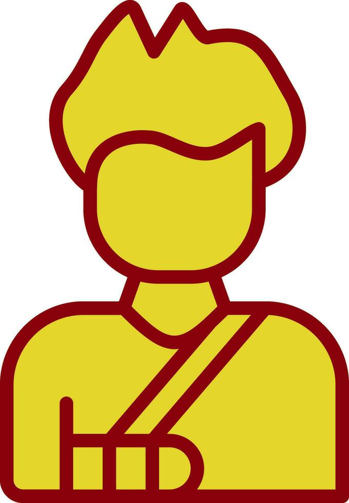 Broken arm Vector Icon Design