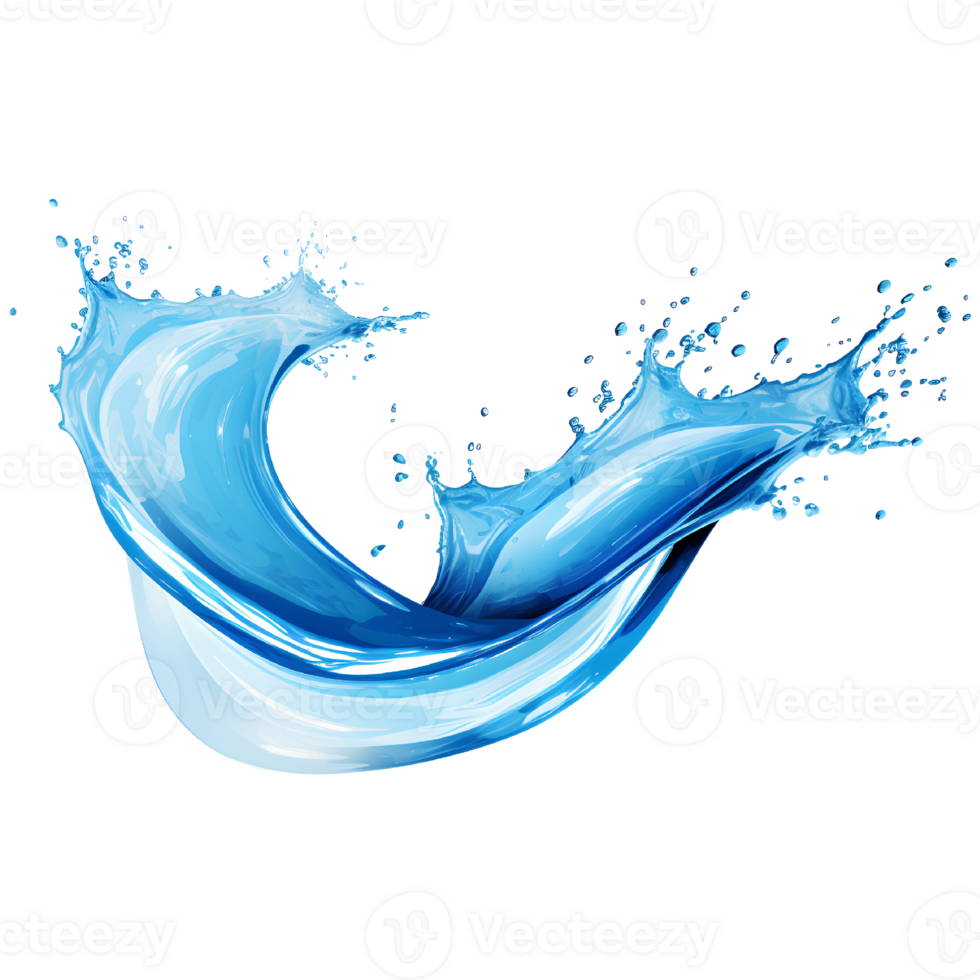 water splatter colorful ai generative png