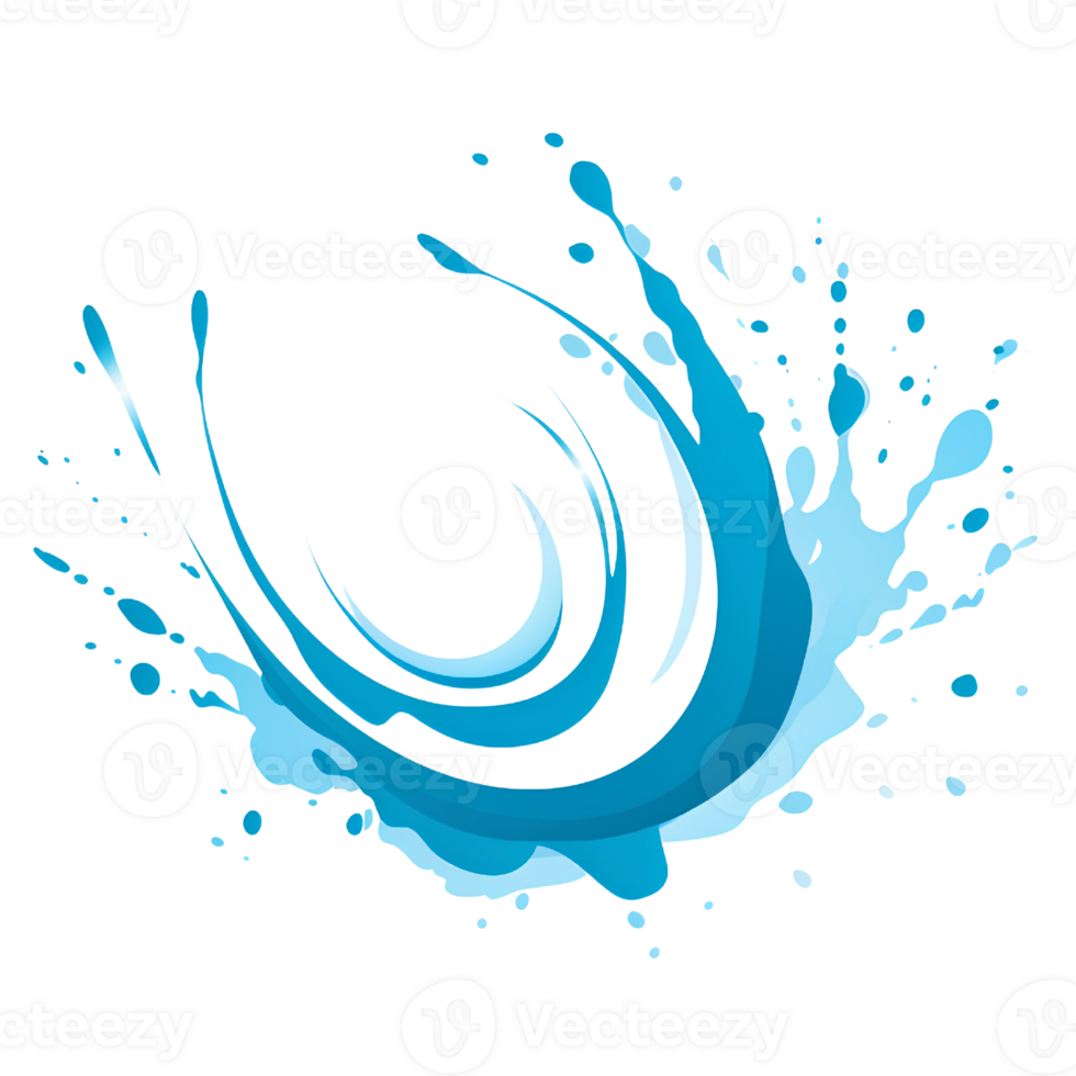 water splatter colorful ai generative png