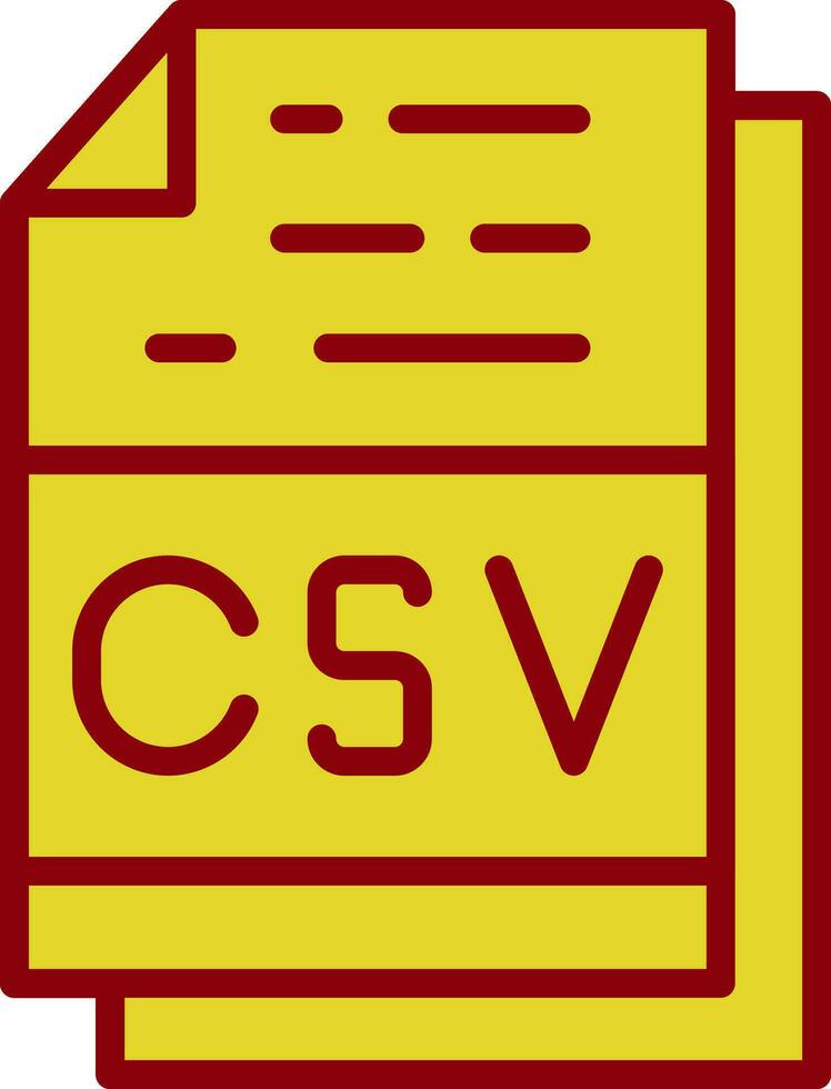 csv archivo formato vector icono diseño