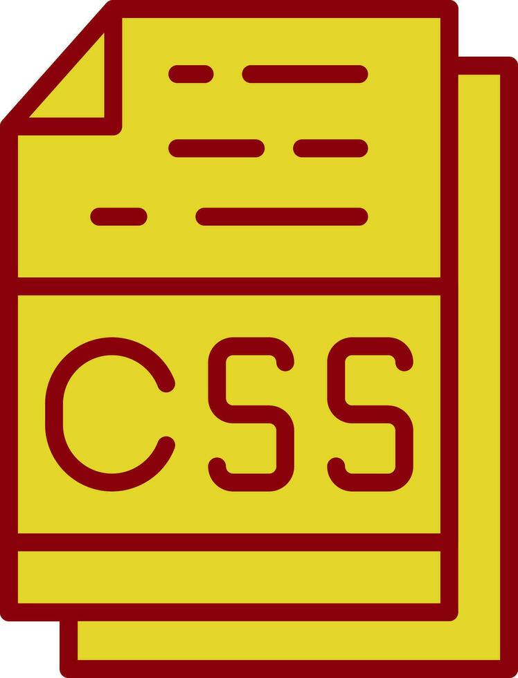 Css File Format Vector Icon Design